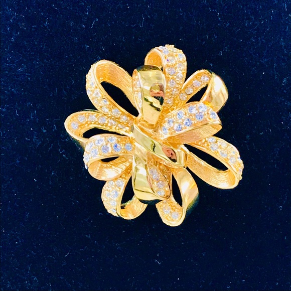 Stunning bow brooch signed Roman - Picture 4 of 4